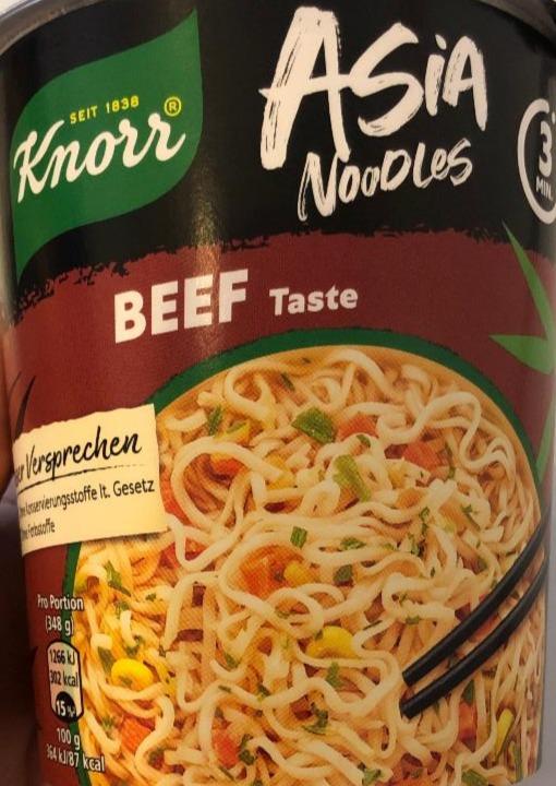 Фото - лапша быстрого приготовления в стакане со вкусом говядины Knorr