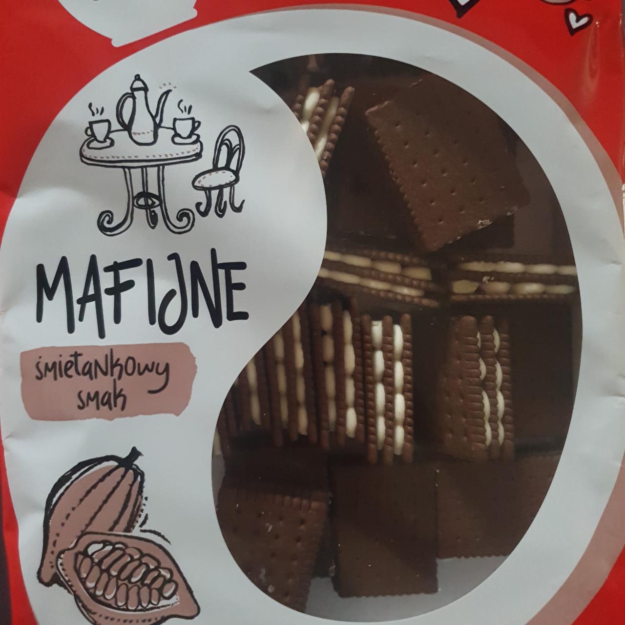Фото - Какао-печенье с кремом со вкусом сливок 43% Mafijne Black Twoje Słodkie Chwile