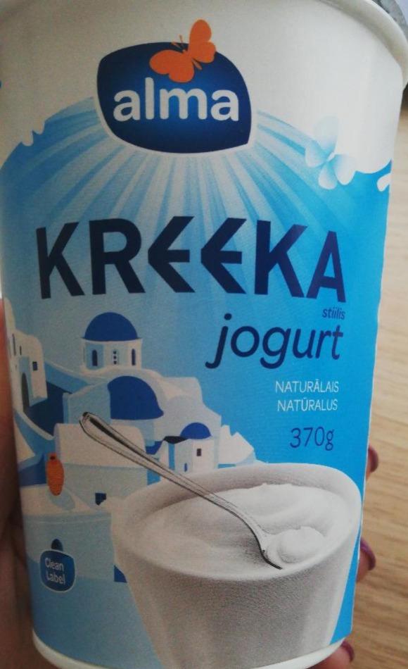 Фото - Йогурт греческий натуральный kreeka jogurt maitsestamata Alma