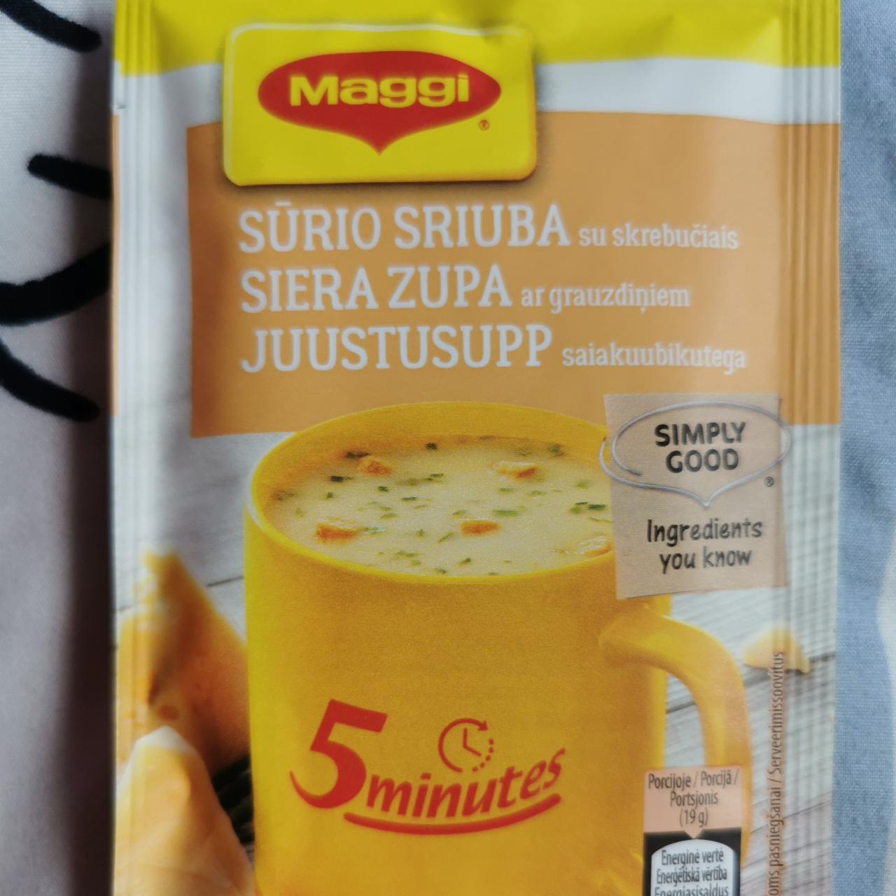 Фото - Сырный суп с сухариками 5 minutes Maggi