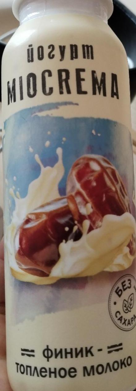 Фото - Йогурт питьевой финик-топленое молоко MIOCREMA