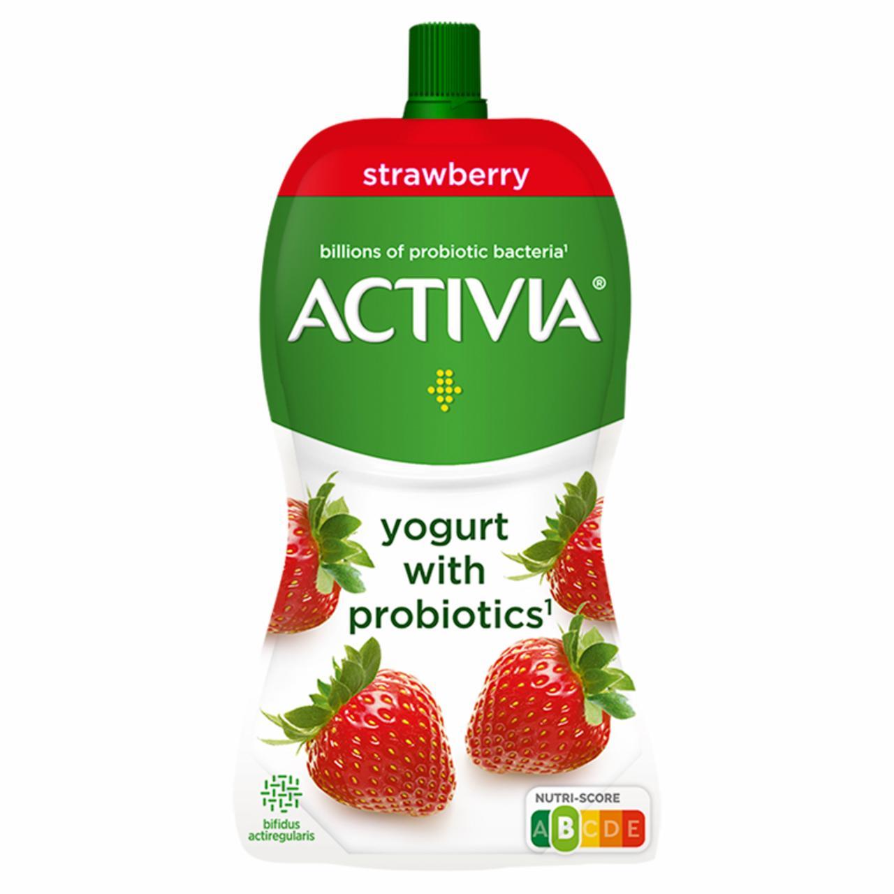 Фото - Йогурт с пребиотиками густой клубника Activia