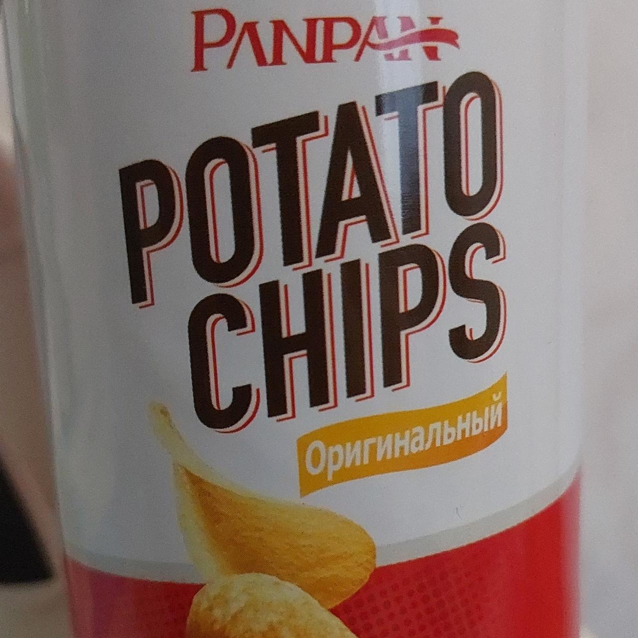 Фото - Чипсы картофельные Potato Chips оригинальный вкус Panpan
