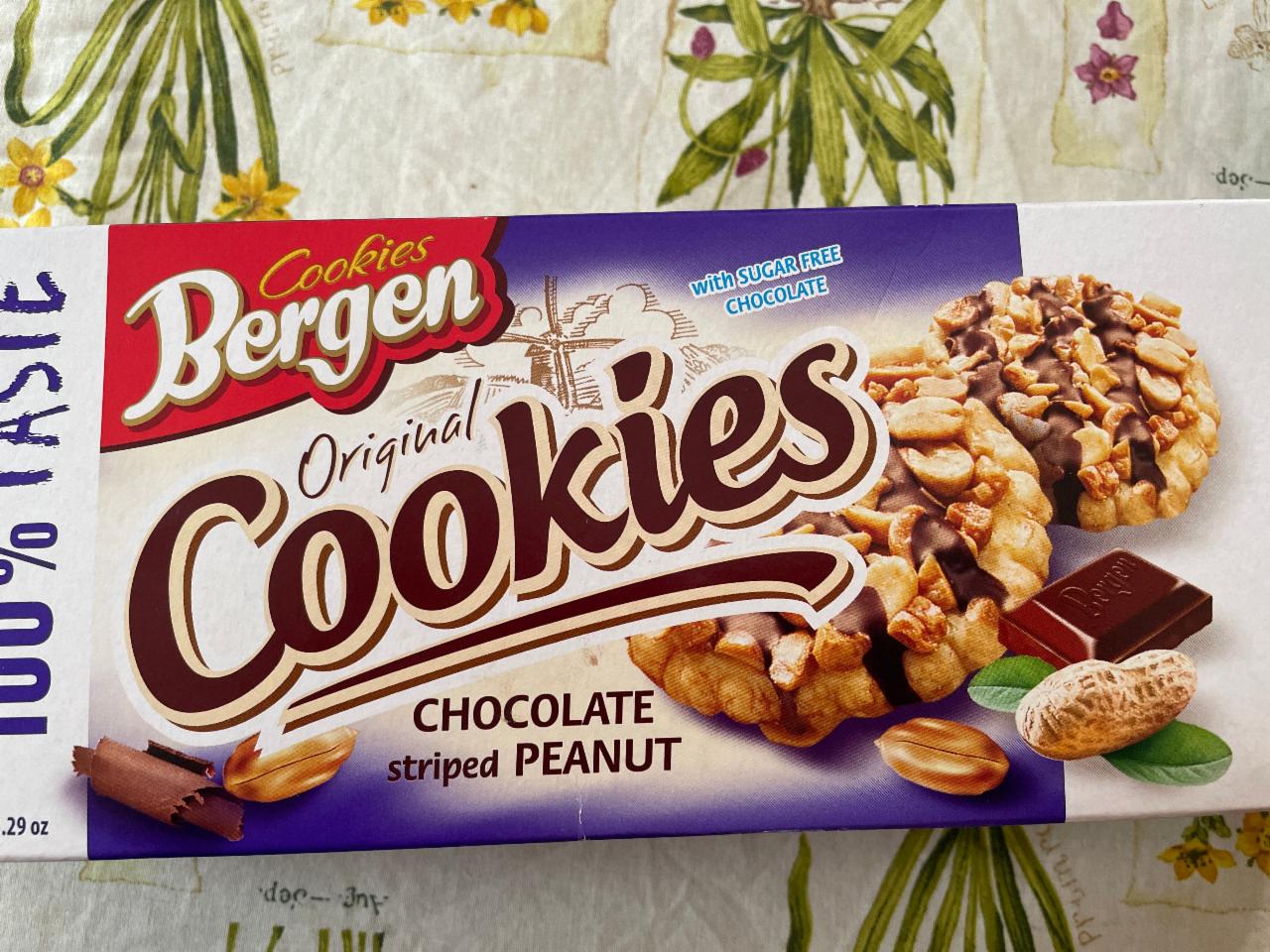 Фото - Печенье без сахара striped peanut cookies Bergen