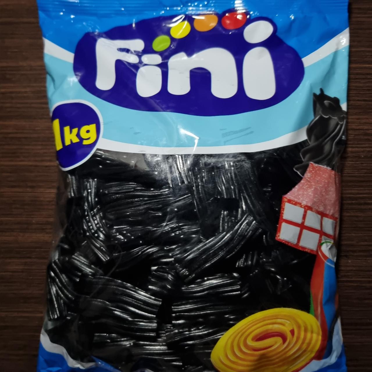Фото - Жевательные конфеты Лакричные черные цилиндрики Fini