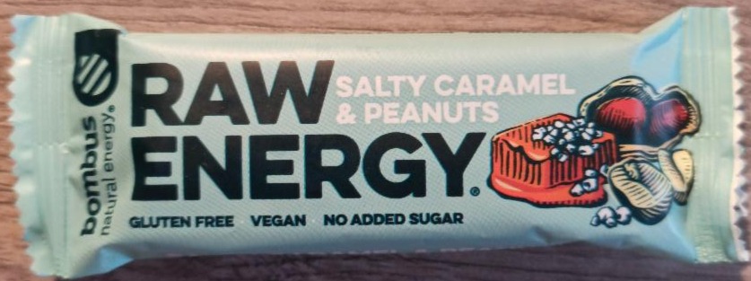 Фото - Батончик Raw energy salty Caramel & Peanuts Bombus Бомбус