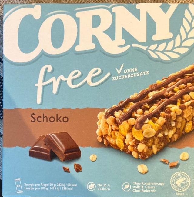 Фото - злаковый боатончик шоколадный corny free без сахара Corny