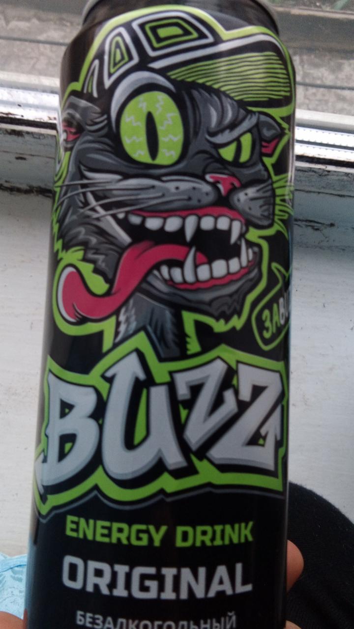 Фото - Напиток безалкогольный энергетический тонизирующий газированный original BUZZ