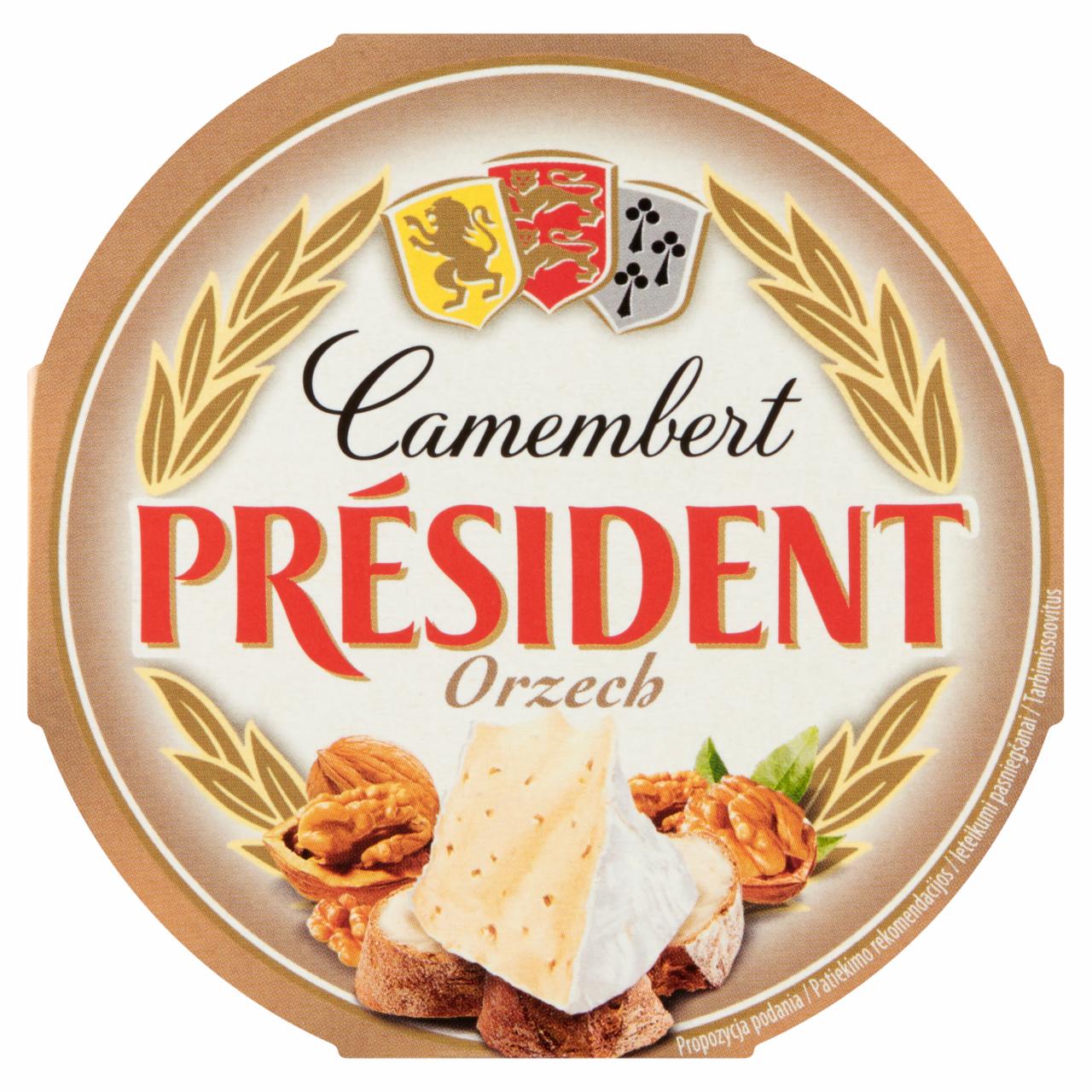 Фото - сыр камамбер с грецким орехом President