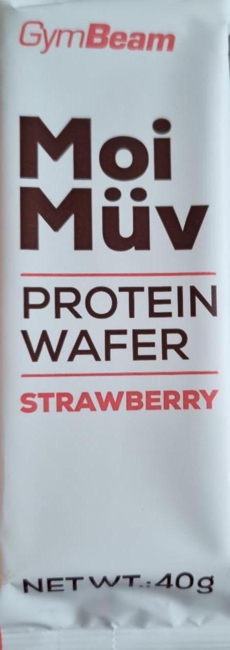 Фото - Moi Müv Protein Wafer Strawberry GymBeam
