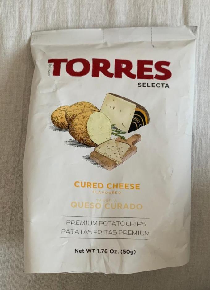 Фото - Чипсы картофельные со вкусом сыра Cured Cheese Torres