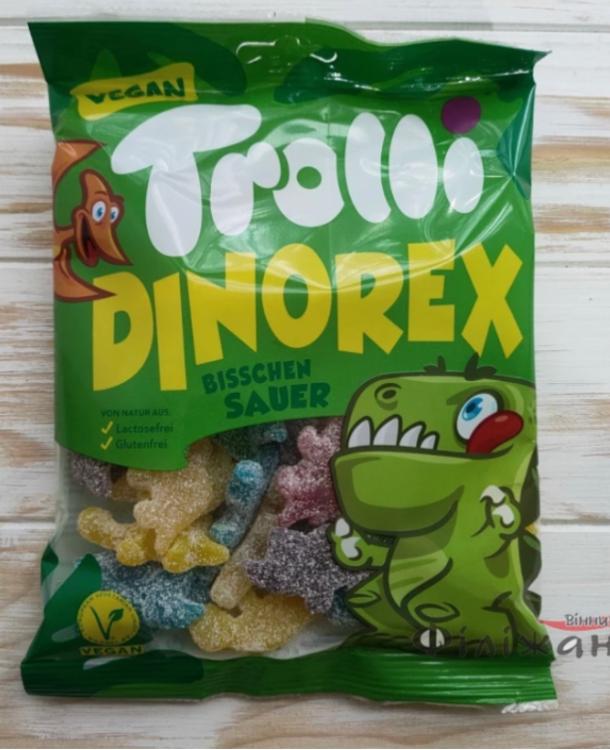 Фото - конфеты жевательные Dinorex Trolli