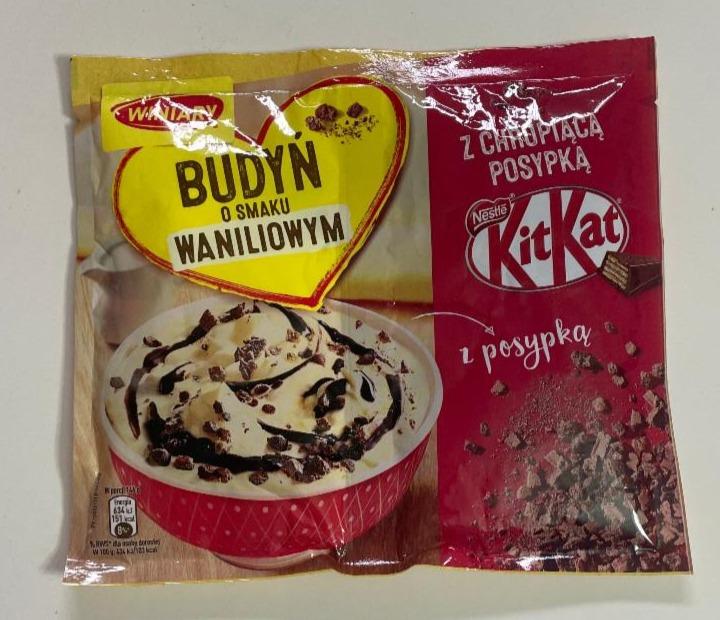Фото - Пудинг со вкусом ванили с хрустящей посыпкой KitKat Winiary