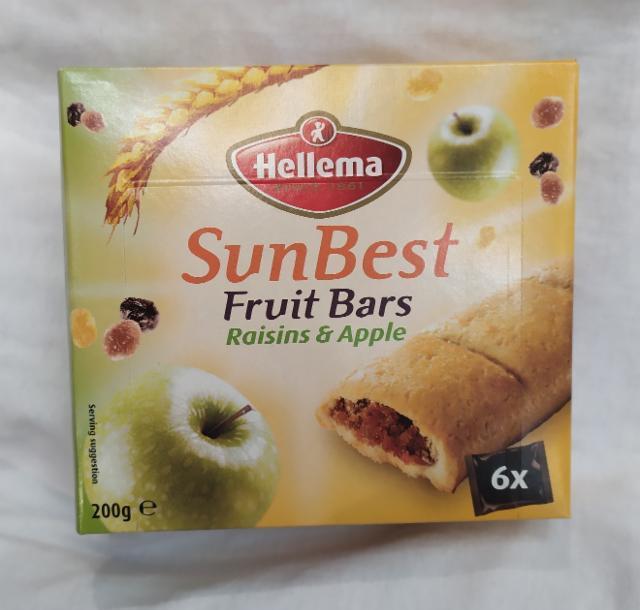 Фото - Sun Best helleme fruit bars с яблочной начинкой и изюмом