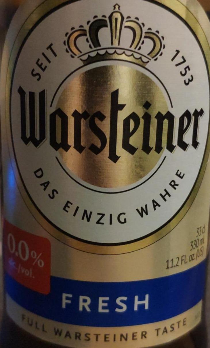 Фото - Пиво безалкогольное светлое Premium Fresh Warsteiner