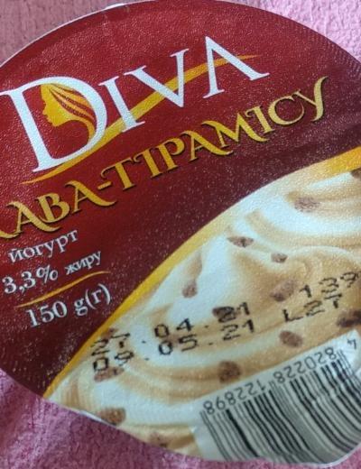 Фото - Йогурт 3.3% кофе-тирамису Diva