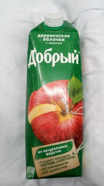 Фото - Нектар 'Добрый' деревенские яблочки
