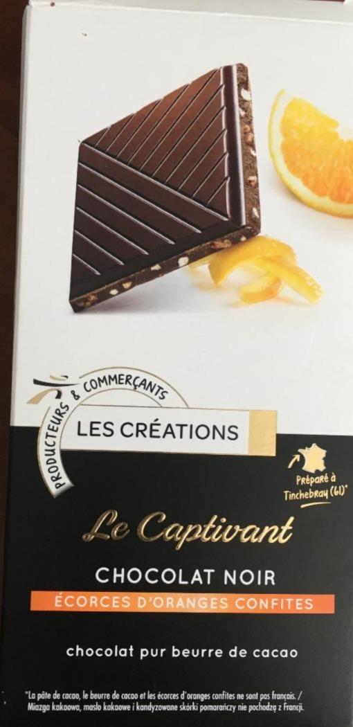 Фото - Шоколад горький с цукатами из апельсиновой цедры Les Creations