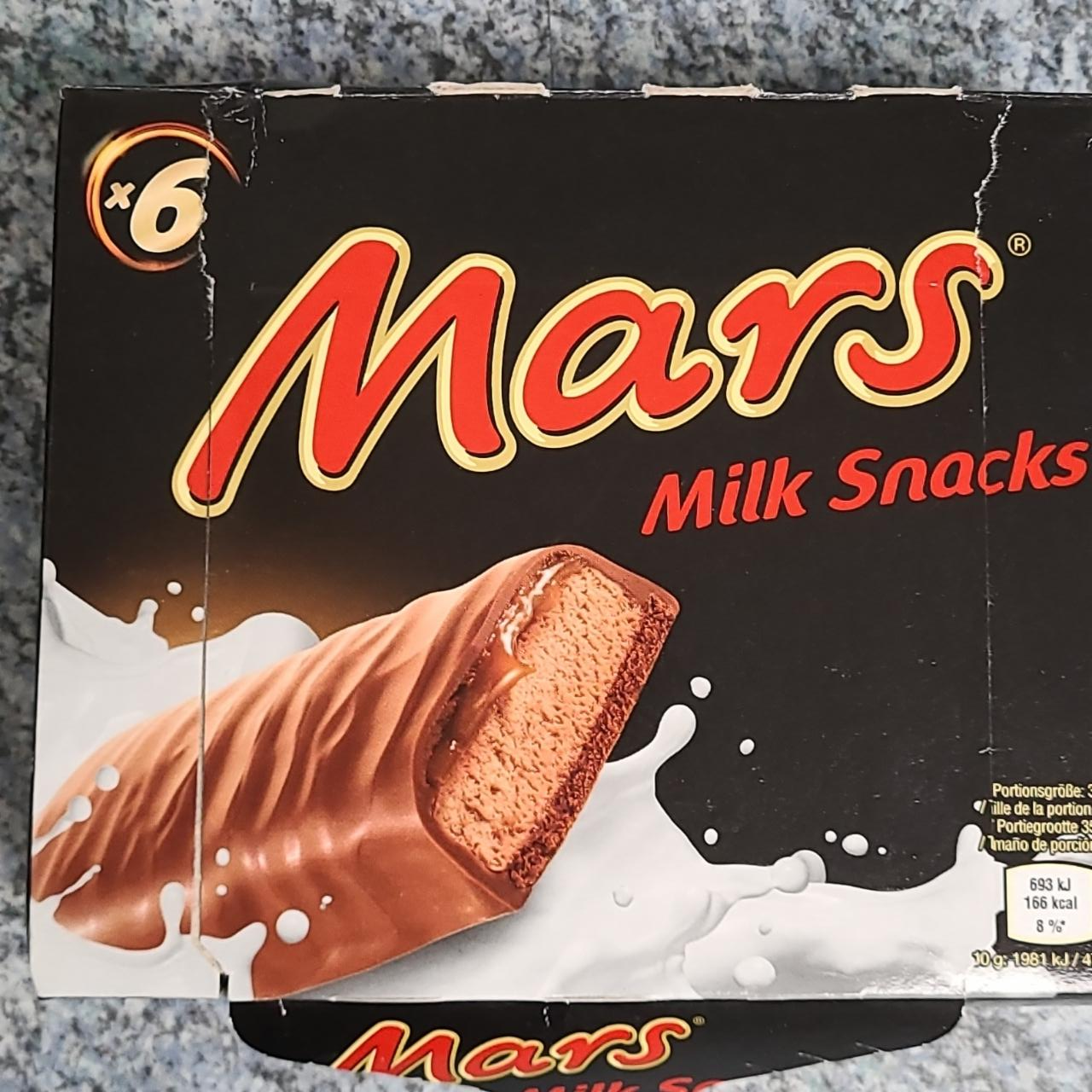 Фото - Батончик молочный Milk Snack Mars