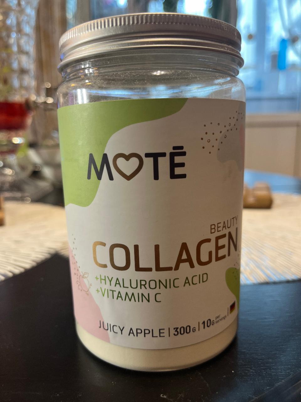 Фото - Коллаген с витамином С и гиалуроновой кислотой со вкусом яблоко Mote