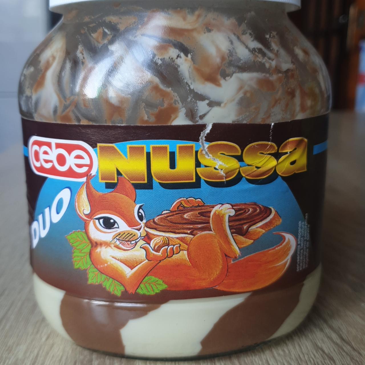 Фото - Шоколадная ореховая крем паста Nussa Duo Cebe