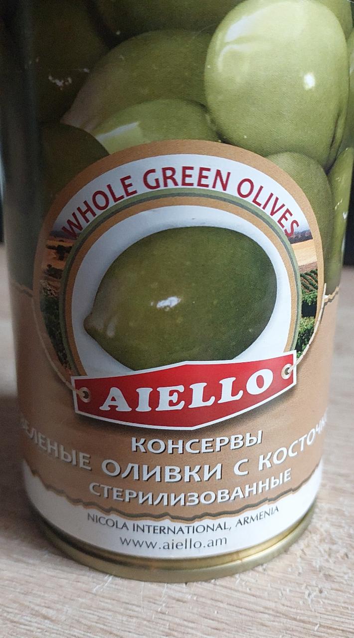 Фото - Зеленые оливки с косточкой Aiello