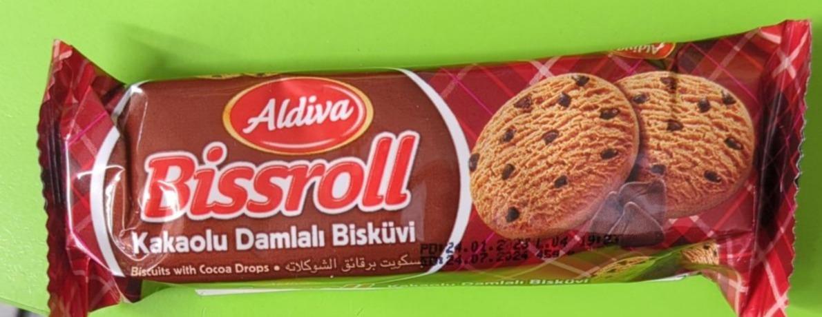 Фото - Печенье с кусочками шоколадной глазури Bissroll Aldiva