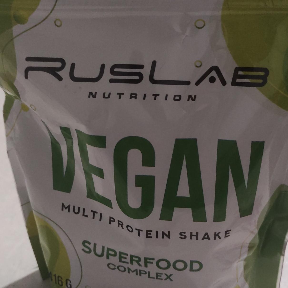 Фото - Protein Shake веганский протеин вкус имбирный пряник RusLab Nutrition