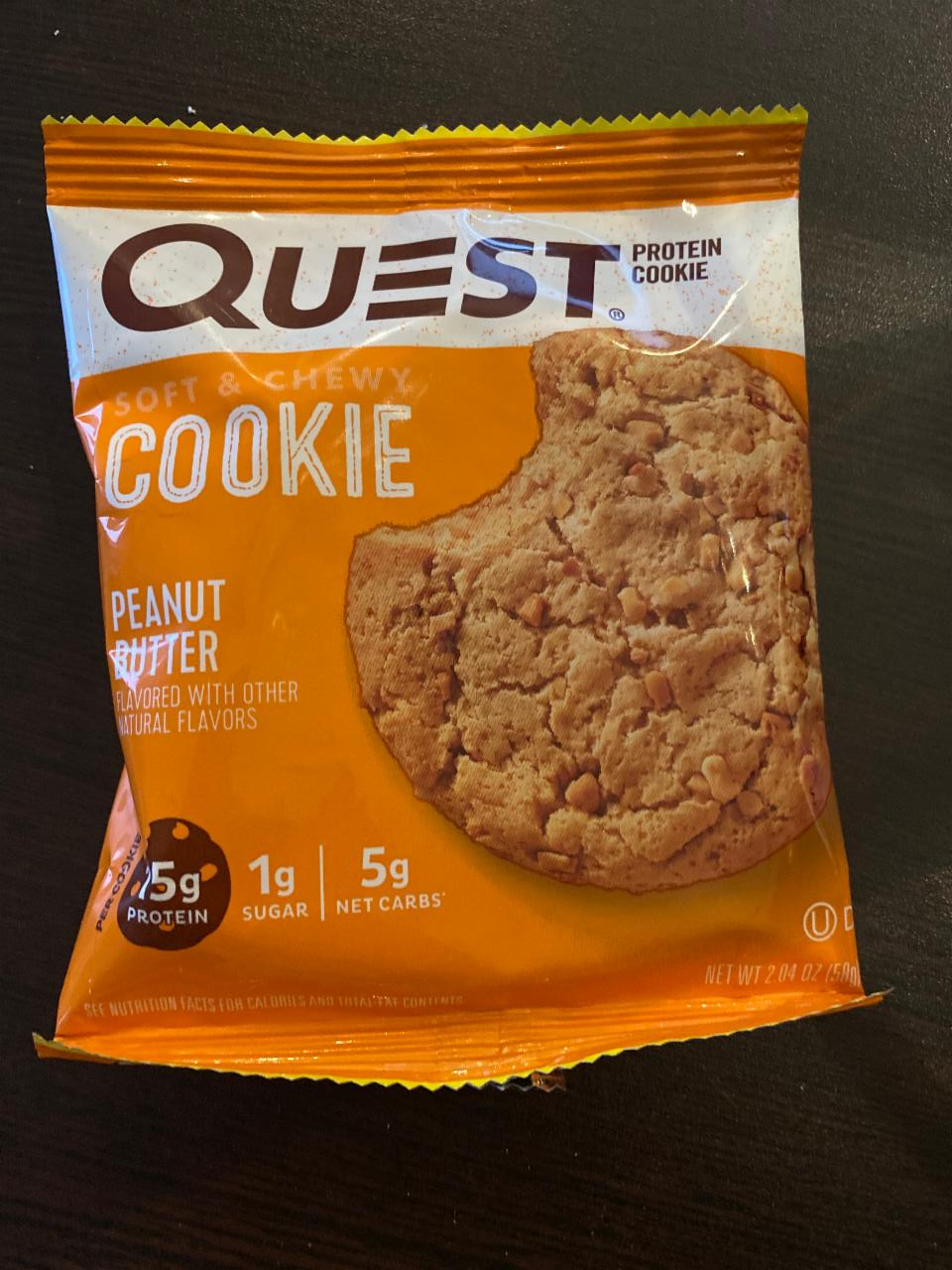 Фото - Протеиновое печенье Protein cookie, peanut butter Quest