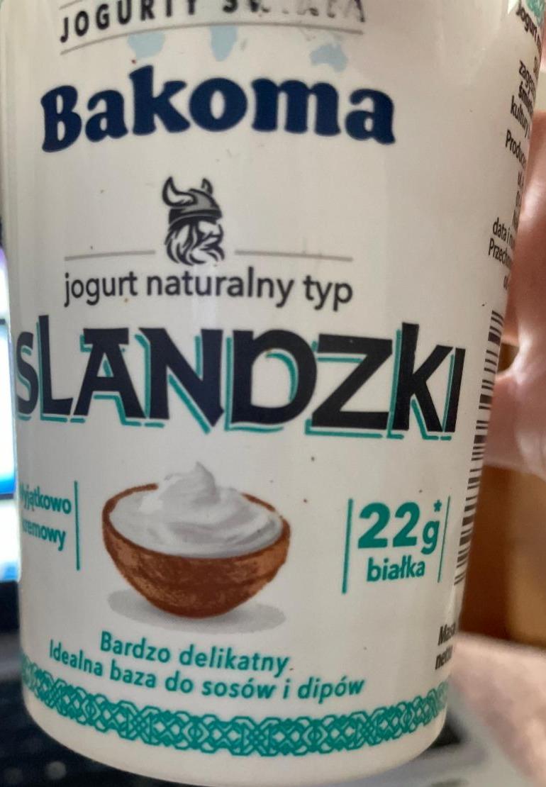 Фото - натуральный йогурт исландский Bakoma