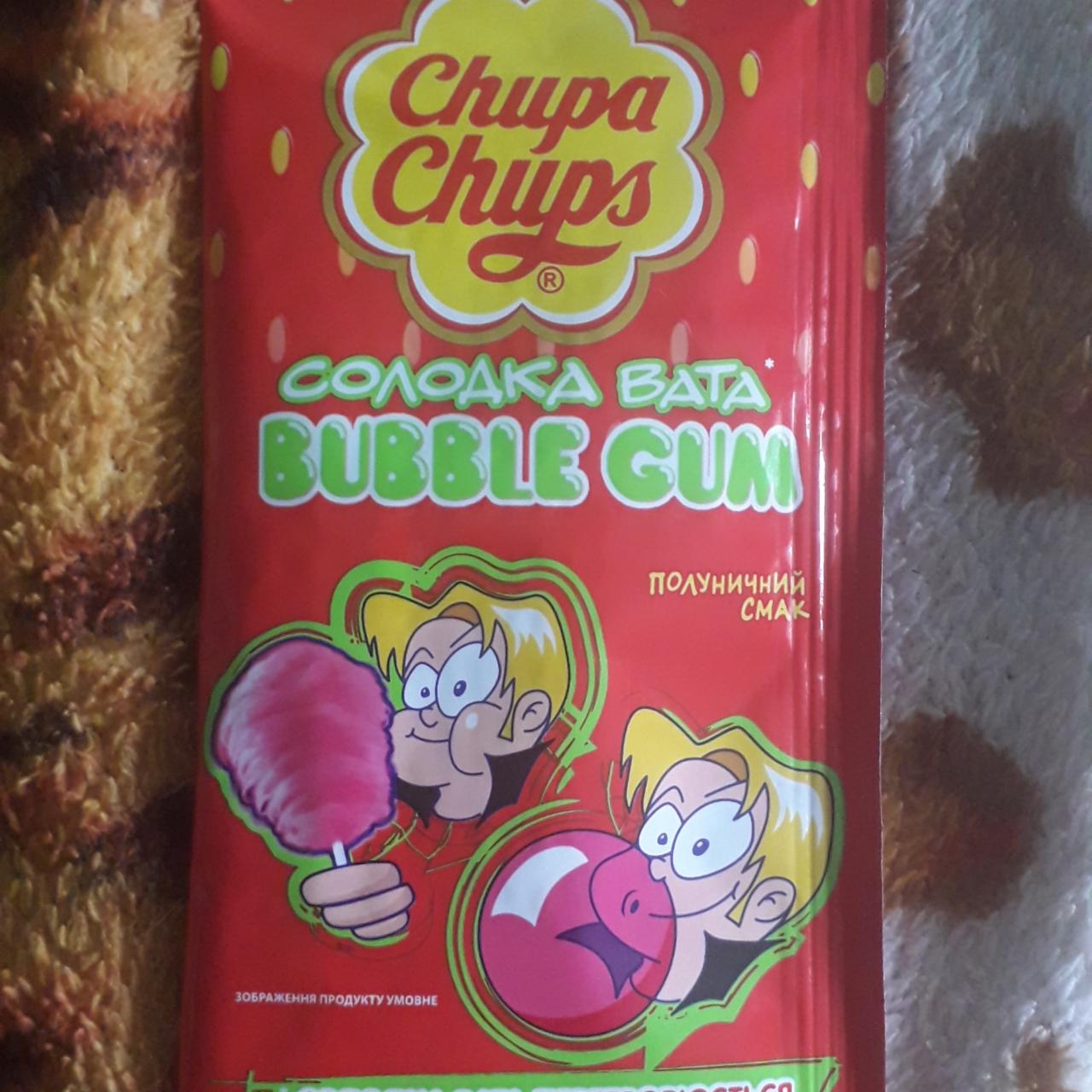 Фото - Жевательная резинка Сладкая вата Bubble Gum клубничный вкус Chupa Chups