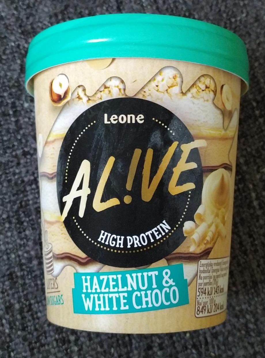 Фото - Alive йогурт протеиновый с фундуком белым шоколадом Leone