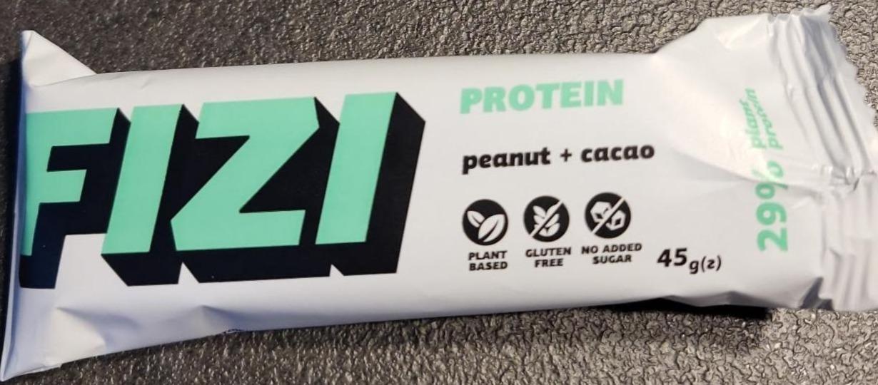 Фото - протеиновый батончик арахис-какао Fizi