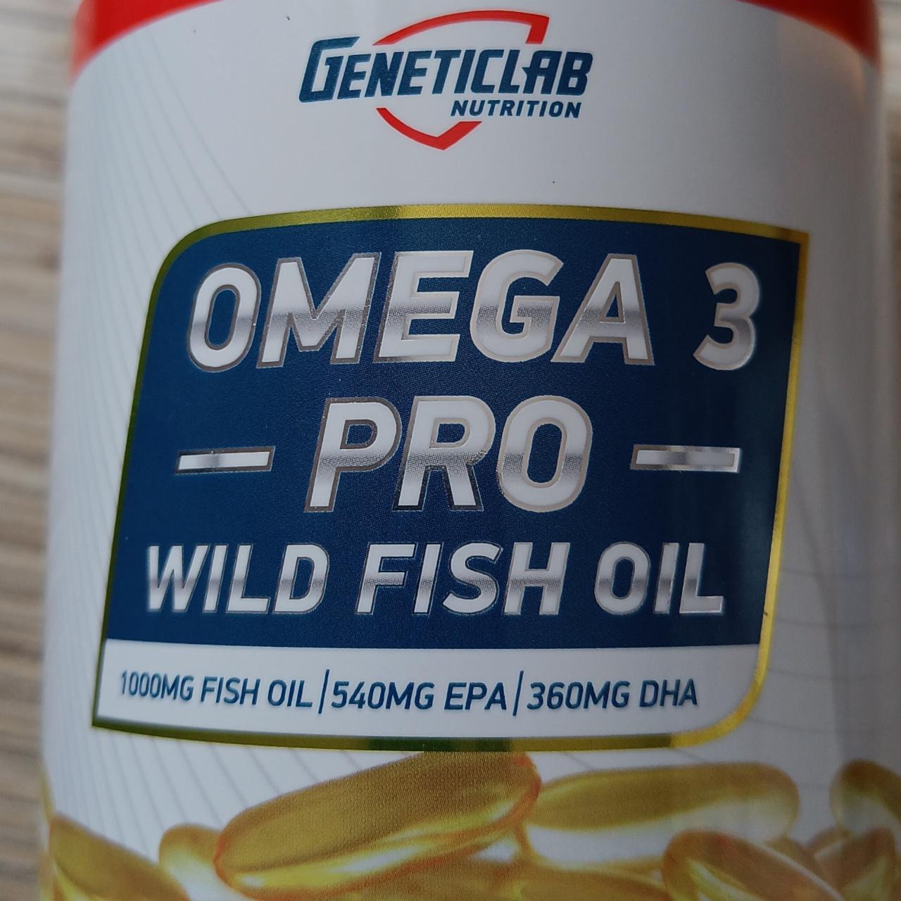 Фото - Рыбий жир Omega 3 Pro wild fish oil Geneticlab