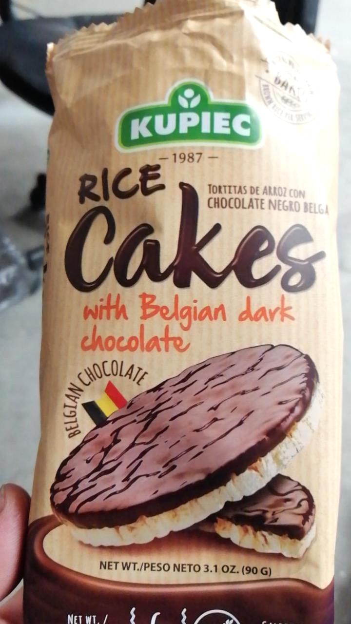 Фото - Вафли рисовые с бельгийским шоколадом Rice Cakes Kupiec