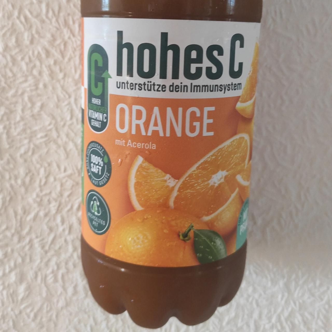 Фото - апельсиновый сок Hohes C