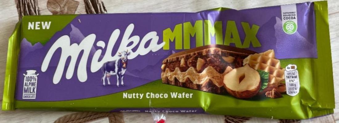 Фото - Шоколад с вафлей и измельченным фундуком Mmmax Nutty Choco Wafer Milka