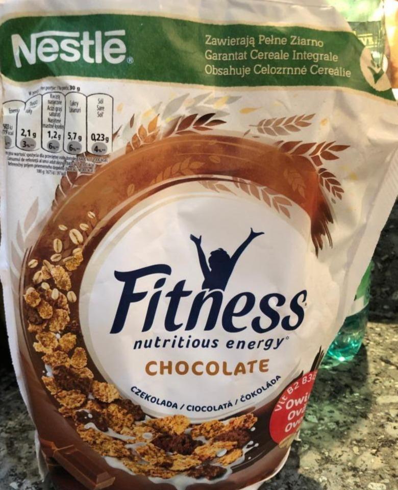 Фото - Готовый сухой завтрак Fitness Nestle Chocolate из цельной пшеницы с шоколадом Nestle