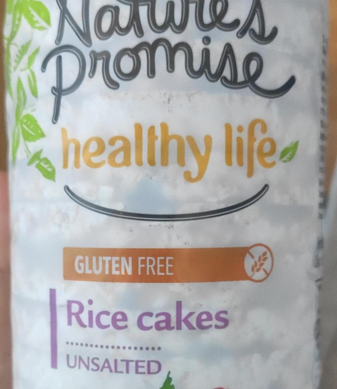Фото - Healthy Life Rice cakes Unsalted Gluten Free Nature's Promise