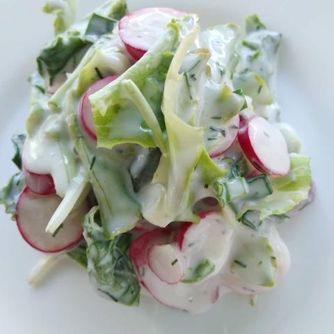 Фото - Овощной салат с йогуртом