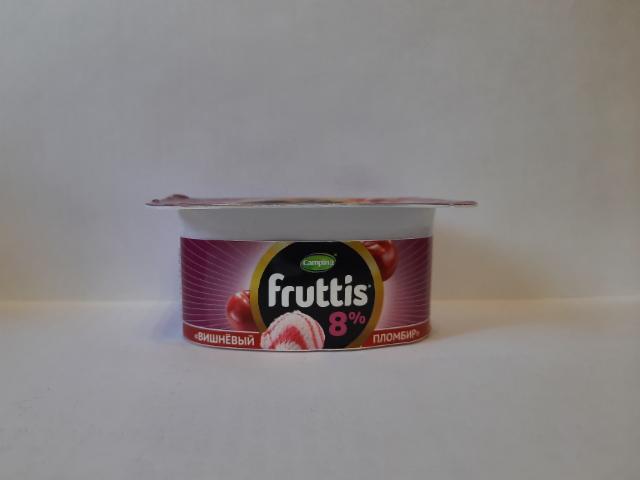 Фото - Продукт йогуртный Вишневый пломбир 8% Fruttis