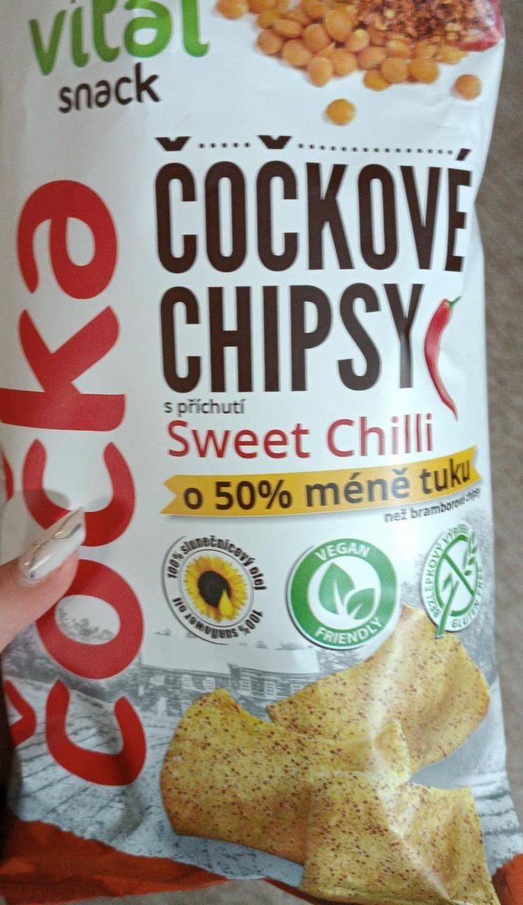 Фото - Čočkové chipsy s příchutí Sweet Chilli Vital snack
