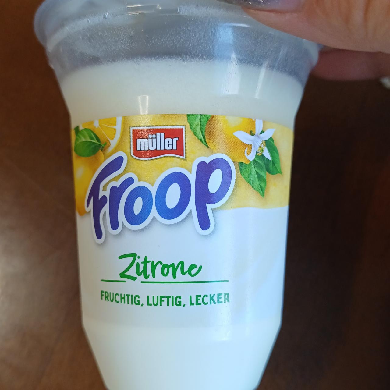 Фото - Йогурт 1.5% лимон Zitrone Froop Zitrone Muller