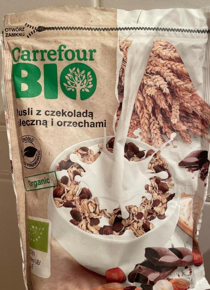 Фото - Мюсли с молочным шоколадом и орехами Bio Carrefour