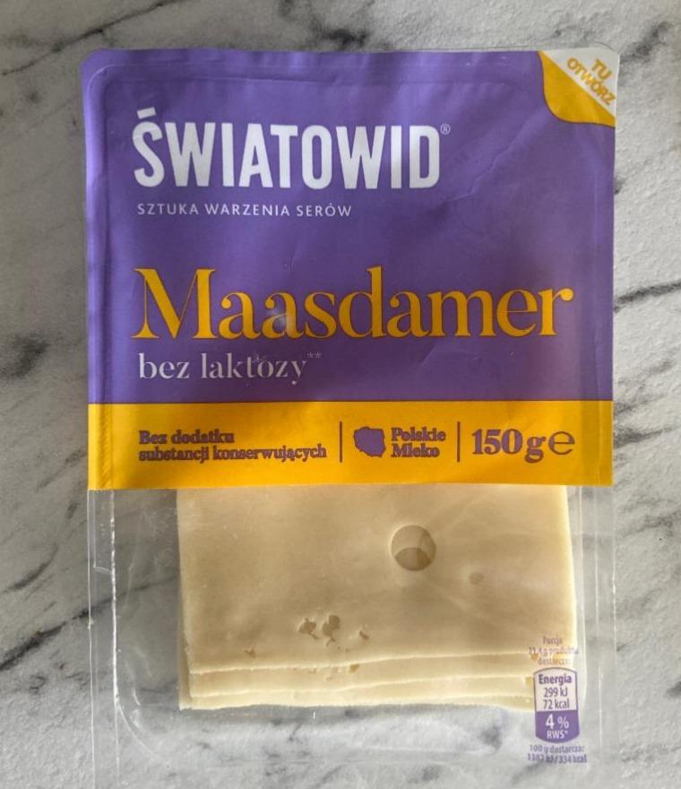 Фото - Сыр безлактозный Маасдам Maasdamer Swiatowid