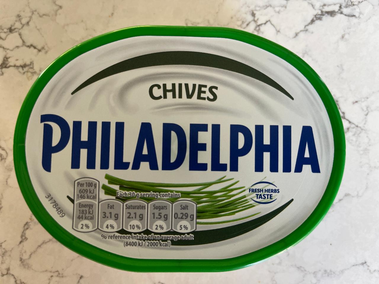 Фото - Крем-сыр с зеленым луком Chives Филадельфия Philadelphia