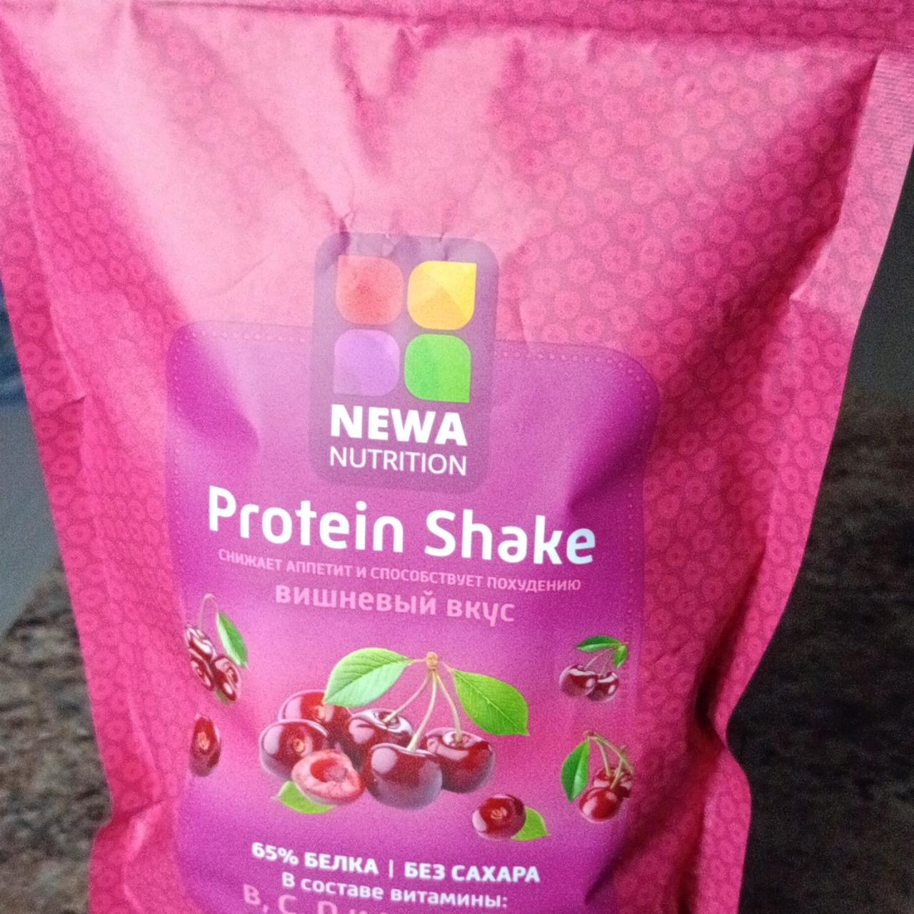 Фото - Протеиновый коктейль вмшневый вкус Protein shake Newa Nutrition