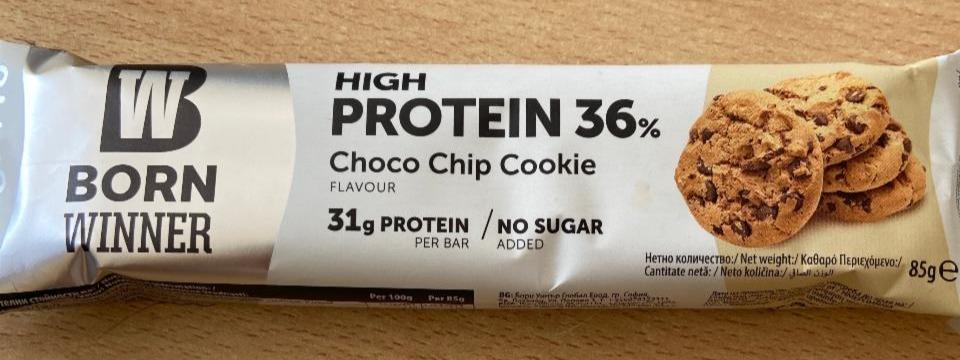 Фото - High protein choco chip cookie bar Born winner