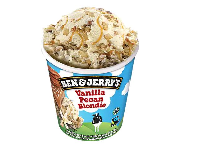 Фото - мороженое ванильное пекан Vanilla Pecan Blondie Ben and Jerry's Бен и Джери