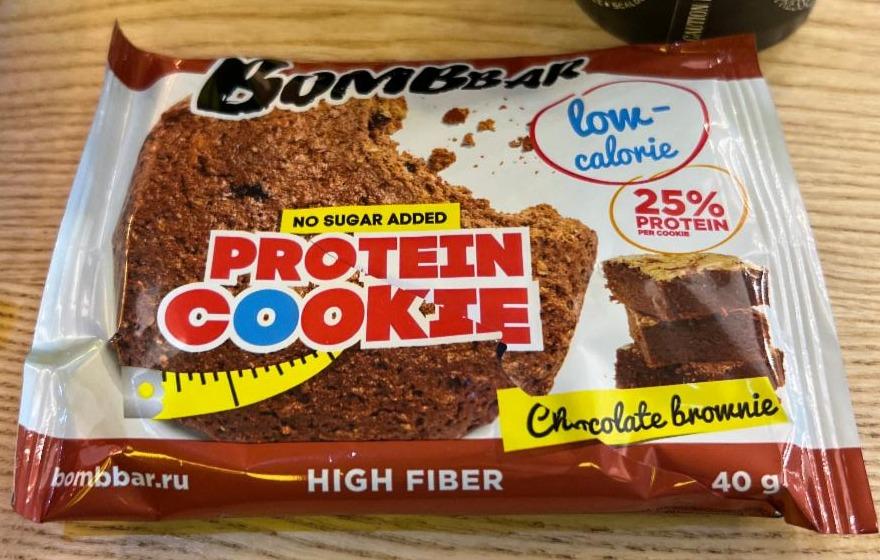 Фото - Печенье неглазированное Шоколадный брауни Protein Cookie Bombbar